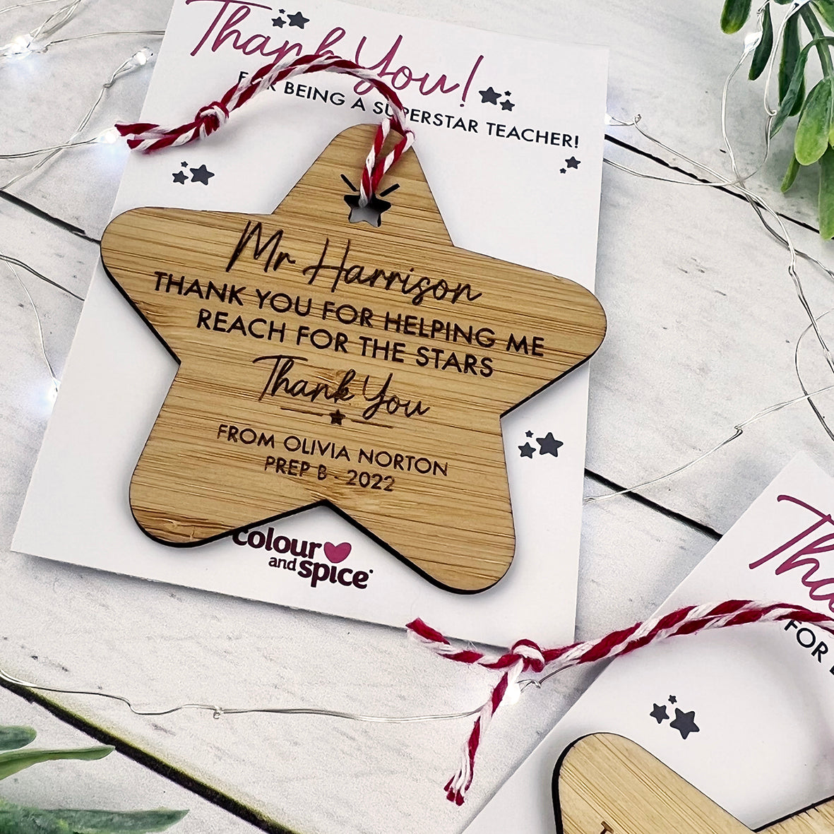 Thank You Superstar Teacher Ornament