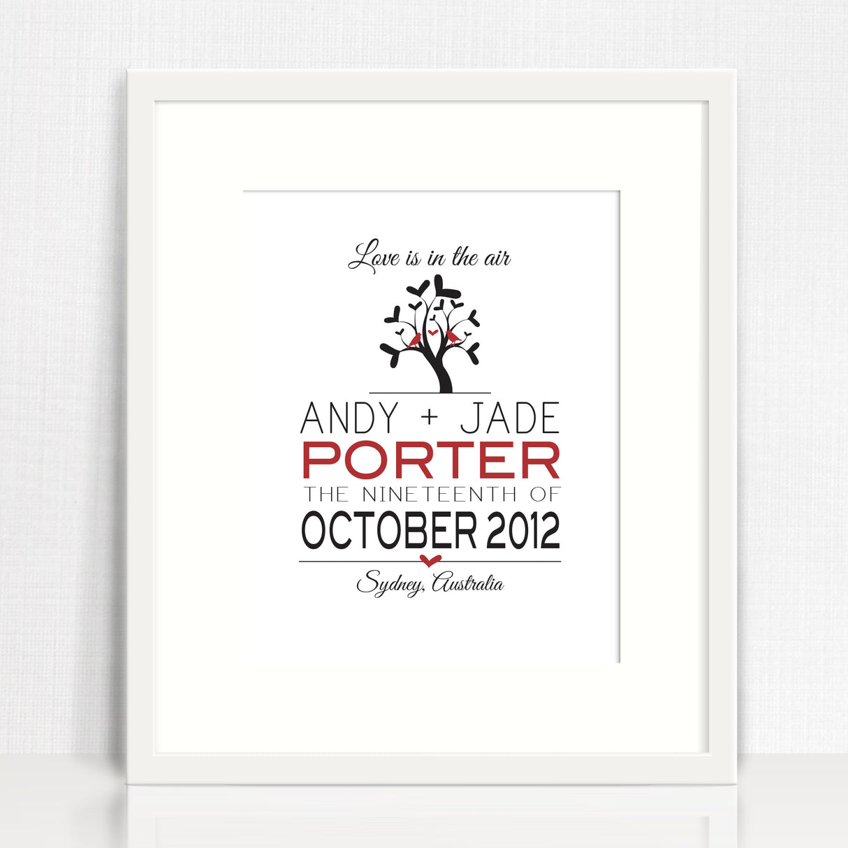 Tree Of Hearts Love Print