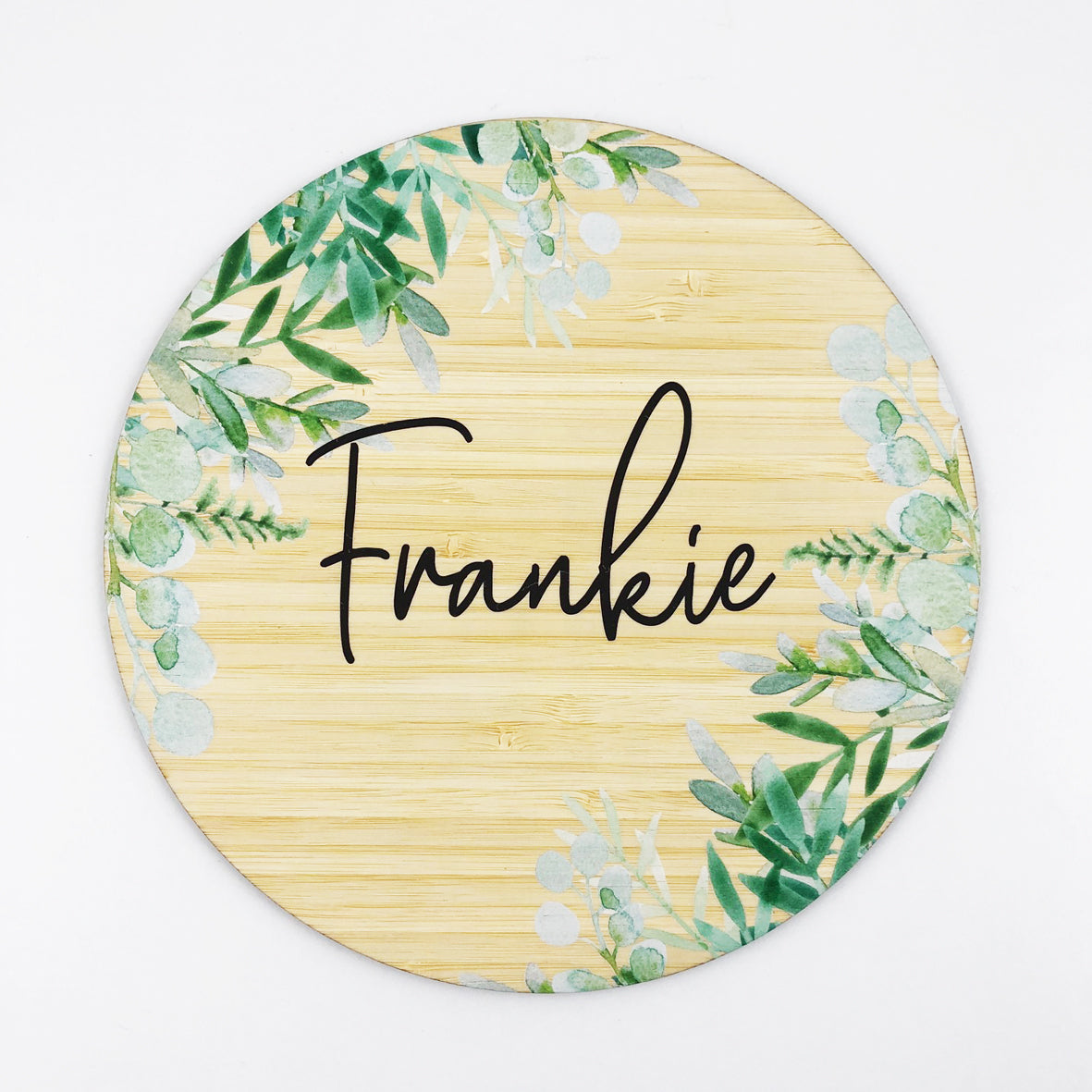 Watercolour Ferns Name Plaque