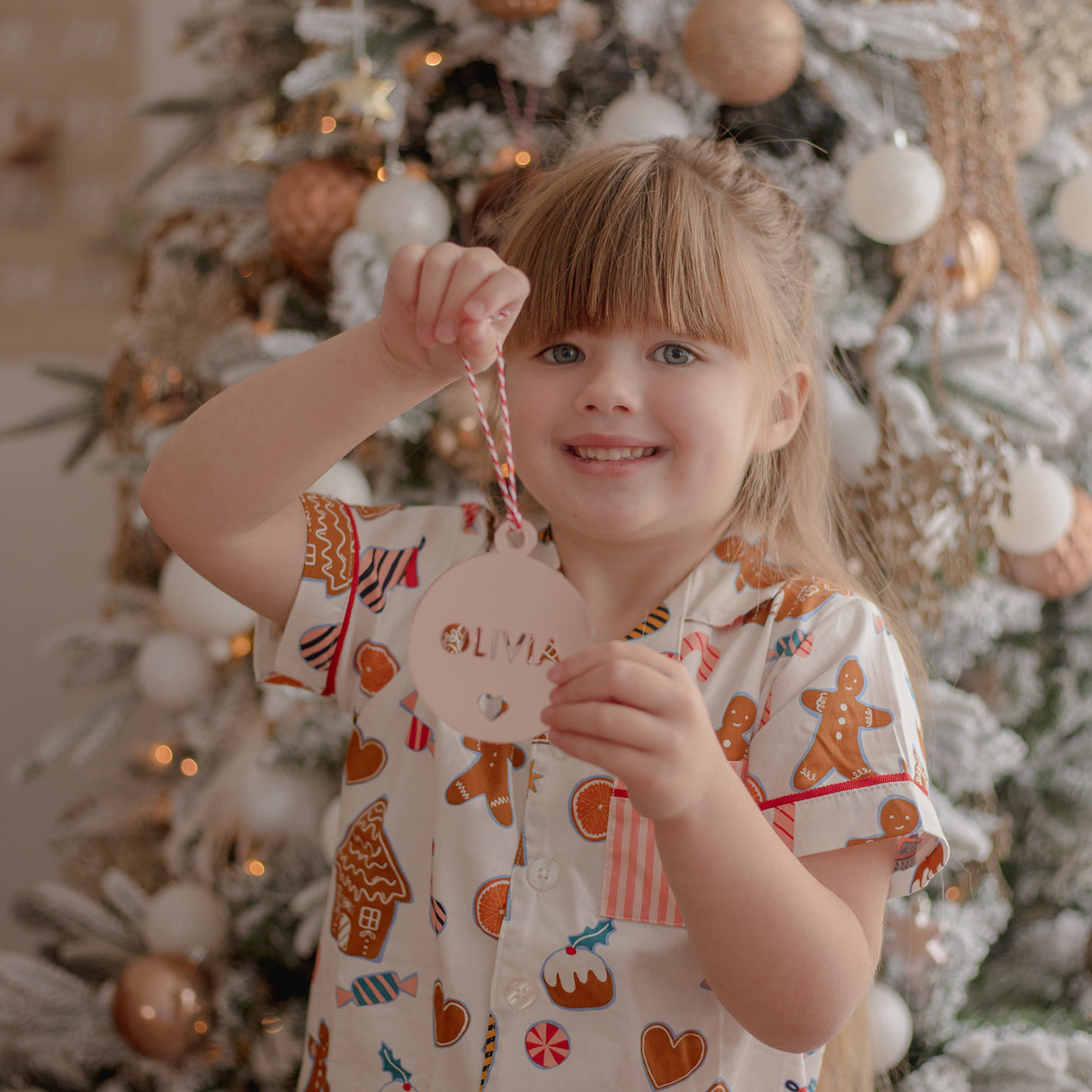 Bold Name Mirror Ornaments (3 colour options)