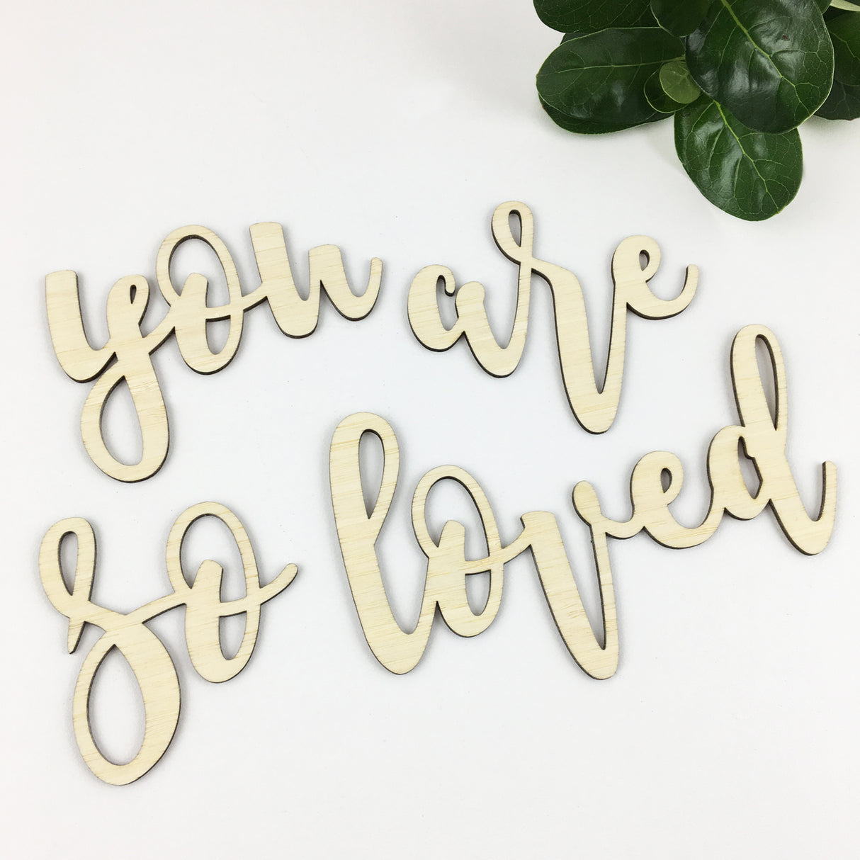 You Are So Loved Bamboo Script Text