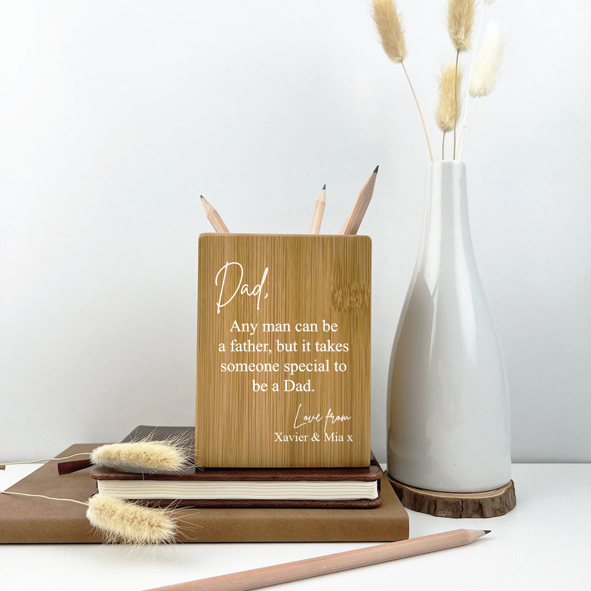 Any Man Can Be A Father Personalised Pencil Pot