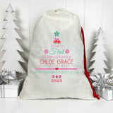 Baby Girl's First Christmas Santa Sack (Updated Design)