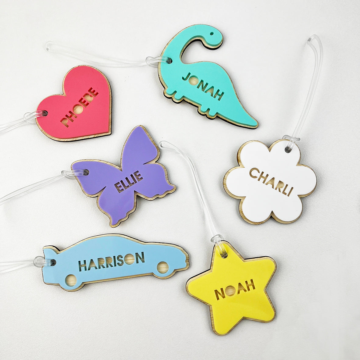 3D Personalised Shape Bag Tag