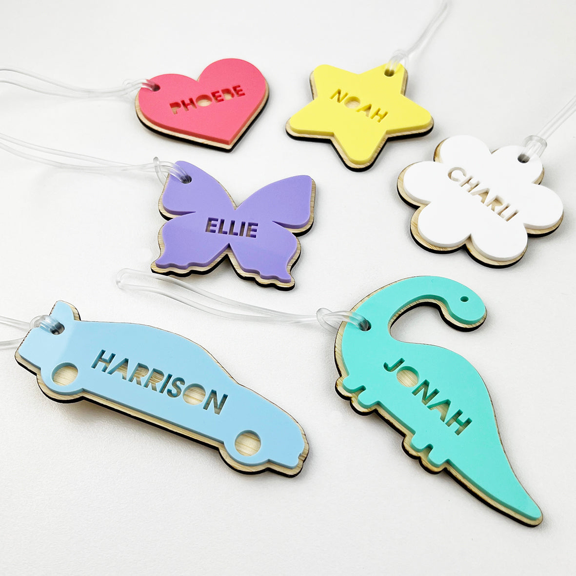 3D Personalised Shape Bag Tag