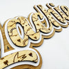 Triple Layer Bamboo Etched Name Plaques (various designs - 2 sizes)