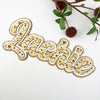 Triple Layer Bamboo Etched Name Plaques (various designs - 2 sizes)