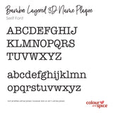 Personalised Double Layer Serif Name Plaque (2 sizes, 2 colours)