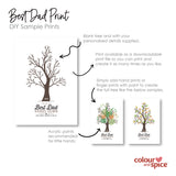 Father's Day Best Dad DIY Downloadable File