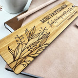 Botanical Spray Personalised Bookmark
