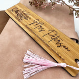 Botanical Vase Personalised Bookmark
