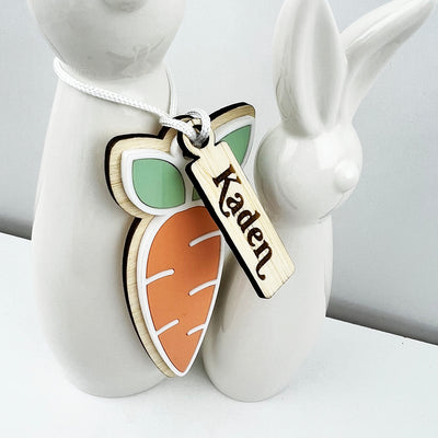 Cute Carrot Ornament and Name Tag