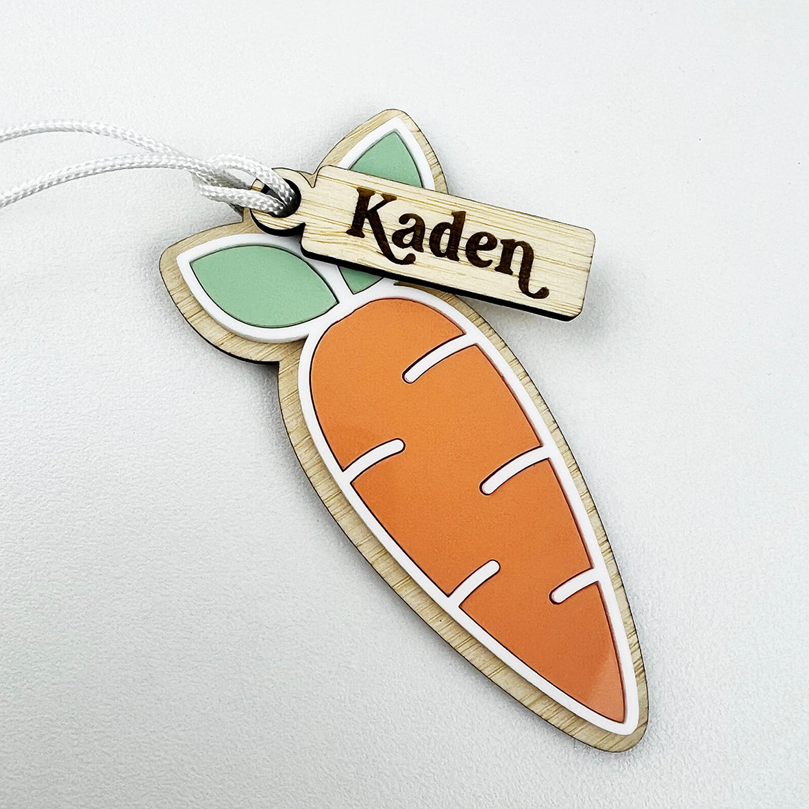 Cute Carrot Ornament and Name Tag