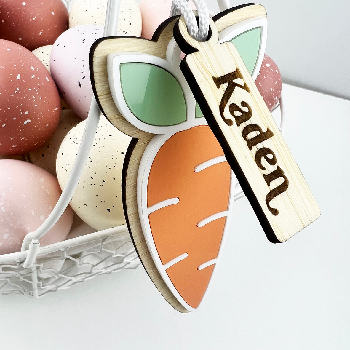 Cute Carrot Ornament and Name Tag