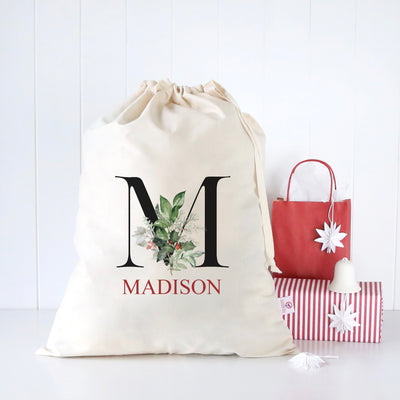 Christmas Alphabet Santa Sack