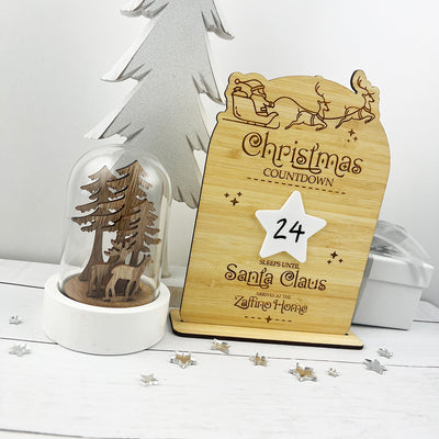 Christmas Countdown & Bamboo Stand