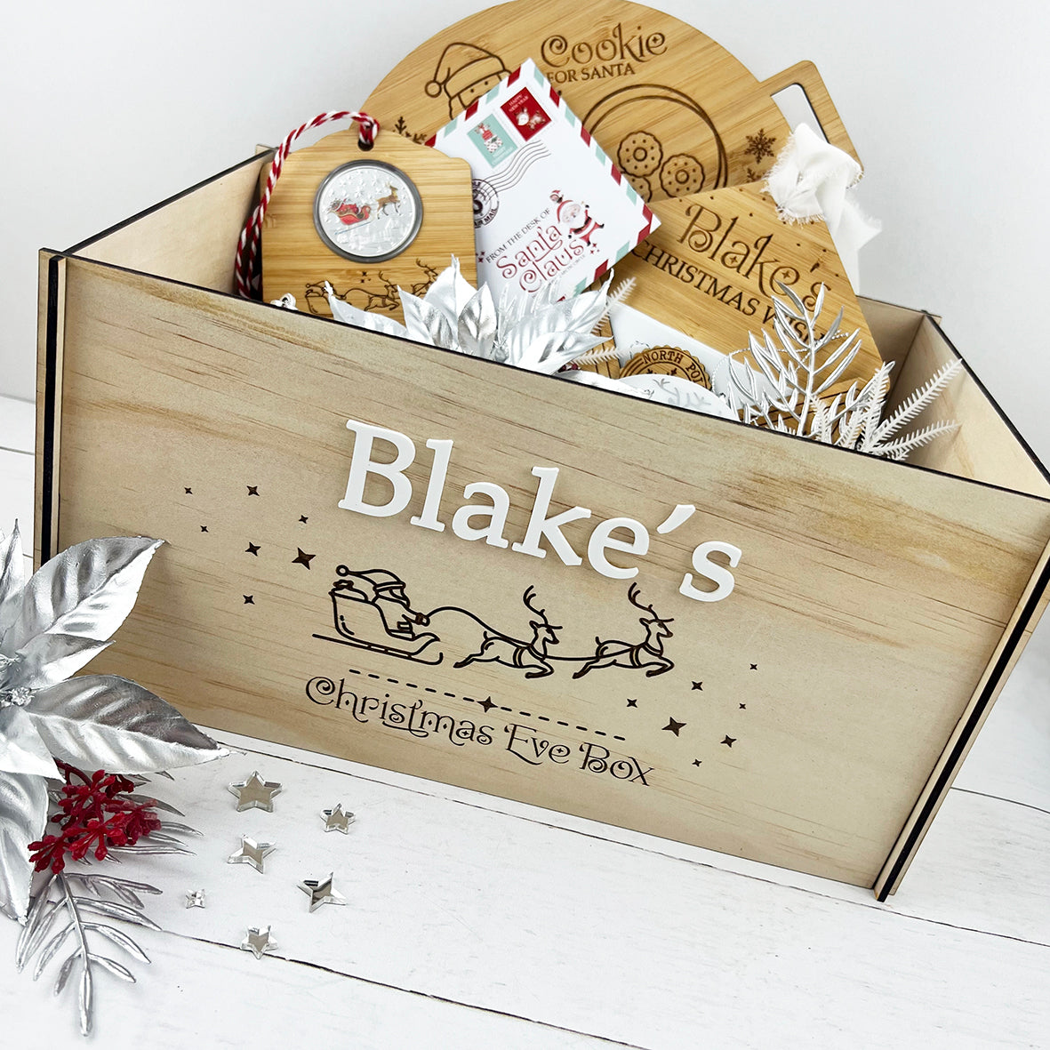 Personalised Santa Sleigh Christmas Crate