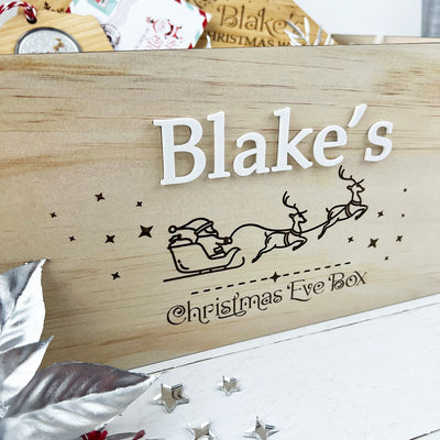 Personalised Santa Sleigh Christmas Crate