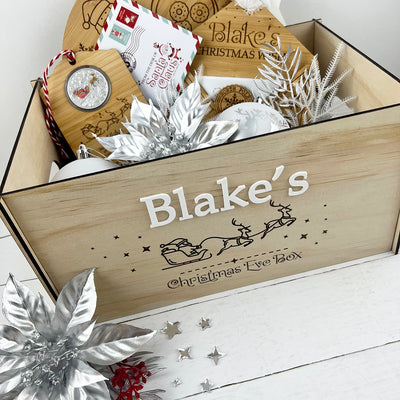 Personalised Santa Sleigh Christmas Crate