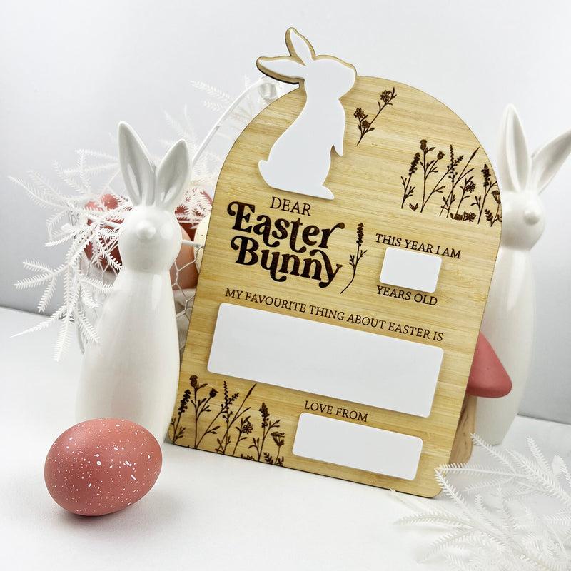 Easter Bunny Message Board