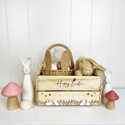Personalised Vintage Style Easter Crate