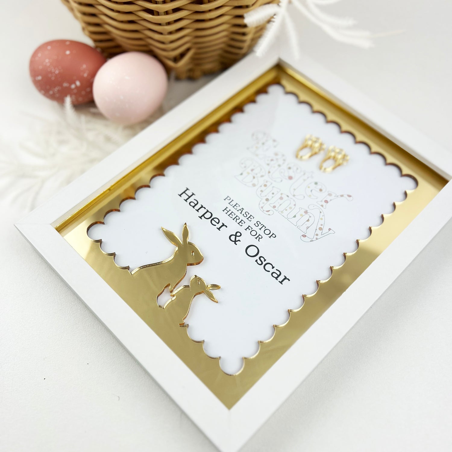 Easter Scalloped Mirror Frame (3 colours)