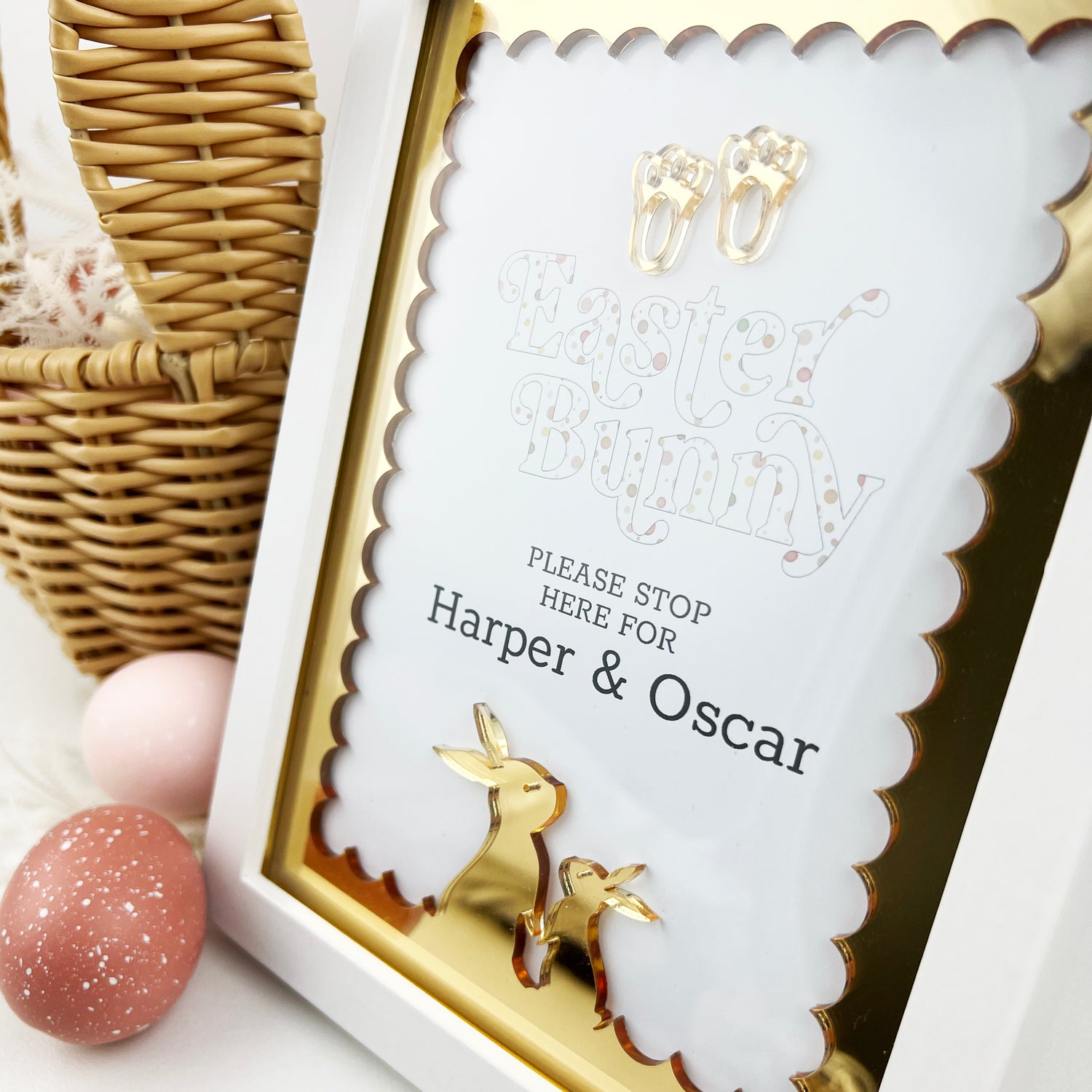 Easter Scalloped Mirror Frame (3 colours)