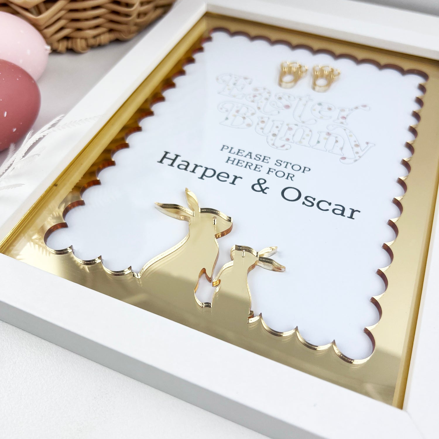 Easter Scalloped Mirror Frame (3 colours)