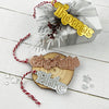 Mirror Festive Font Name Ornament (3 colours)