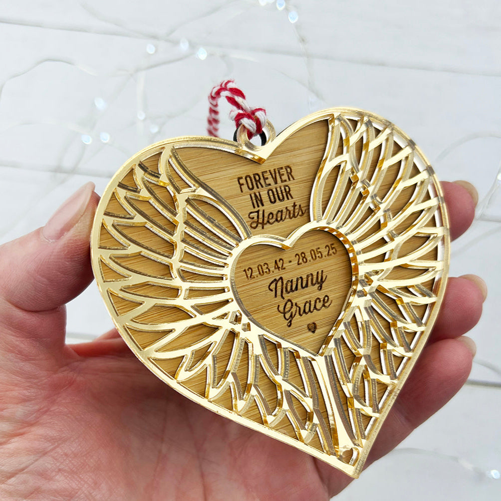 Forever In Our Hearts Mirror Ornament (3 colour options)