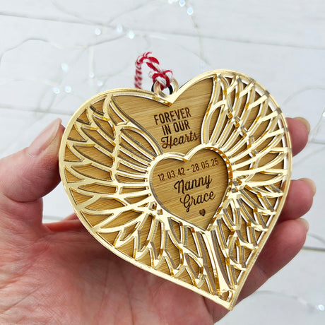 Forever In Our Hearts Mirror Ornament (3 colour options)