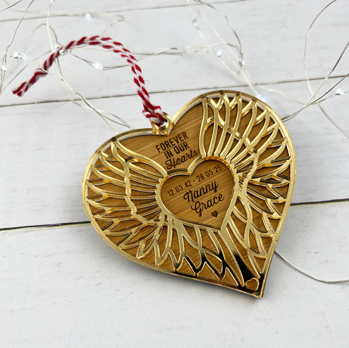 Forever In Our Hearts Mirror Ornament (3 colour options)