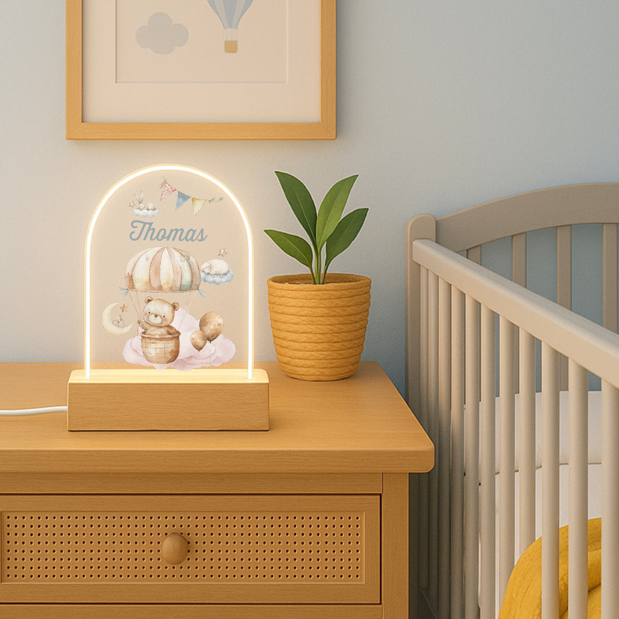 Hot Air Balloon Personalised Night Light