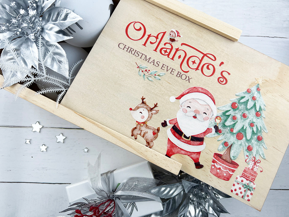 Personalised Jingle Bells Santa Christmas Box