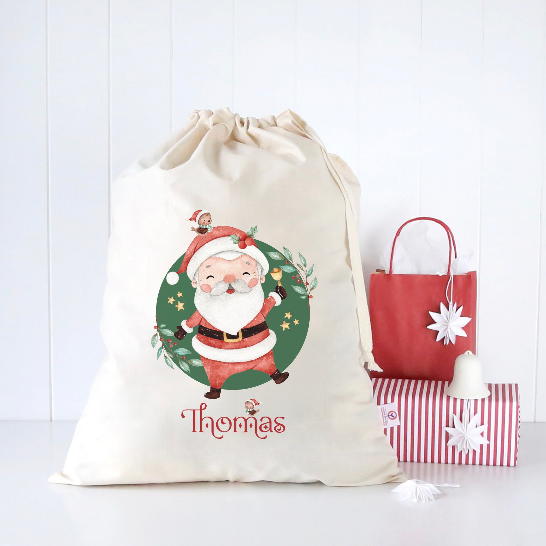 Jolly Santa Claus Santa Sack