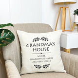 Personalised Leaves Cushion Cover