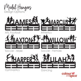 Personalised Medal Hanger - Single Design (3 finishes, various designs)