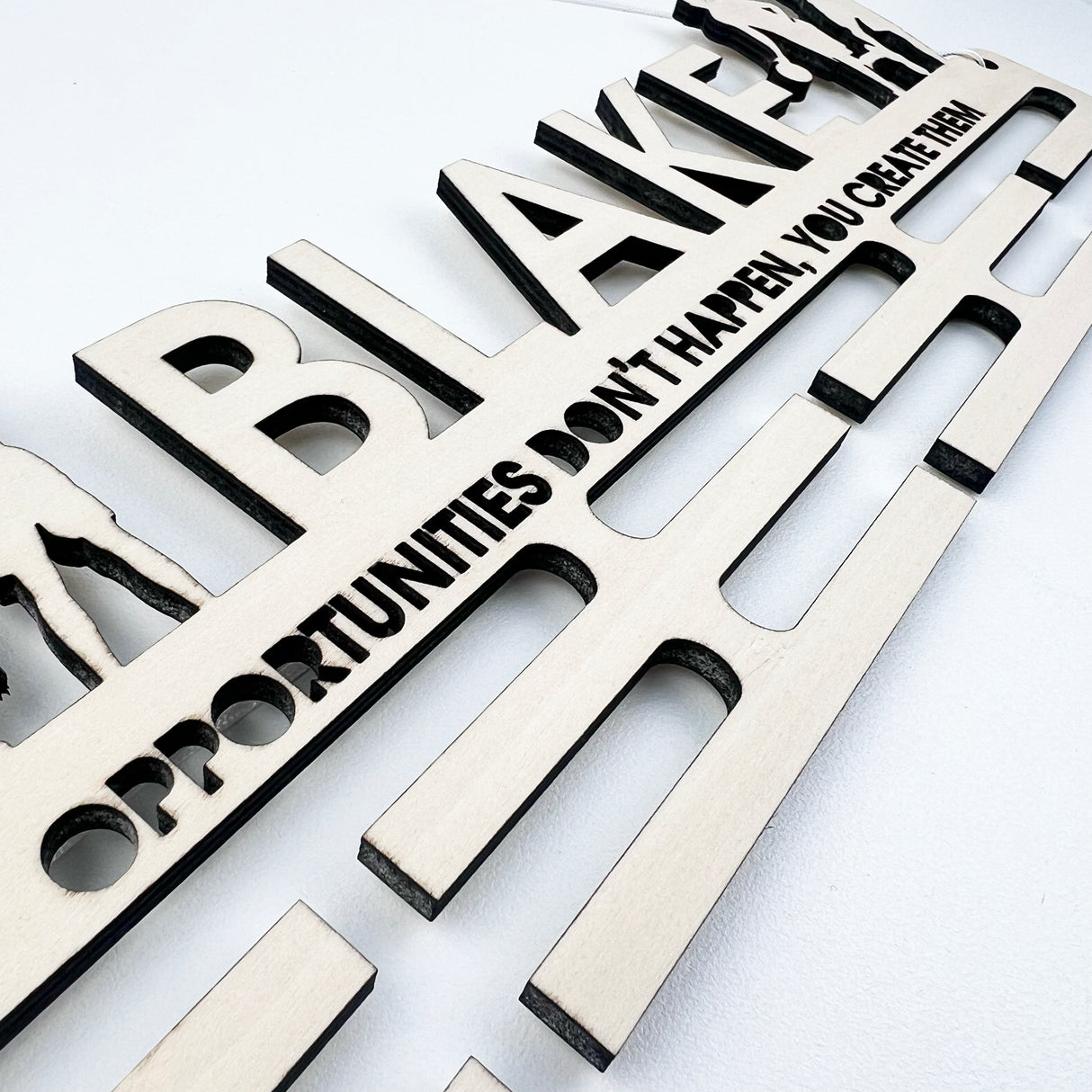 Personalised Medal Hanger (3 finishes, various designs)