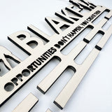 Personalised Medal Hanger (3 finishes, various designs)