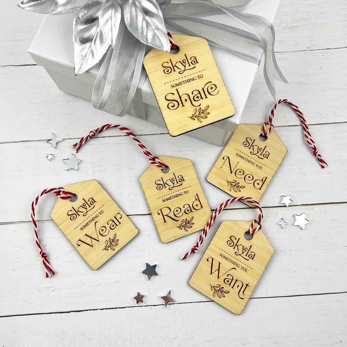 Personalised Foliage Mindful Gifting Tags - Set of 5 Tags