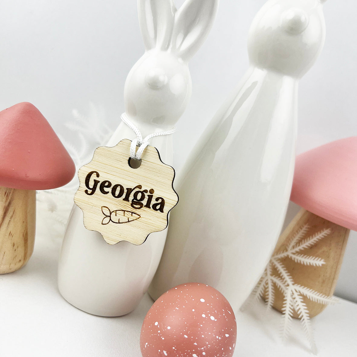 Mini Scalloped Easter Name Tag