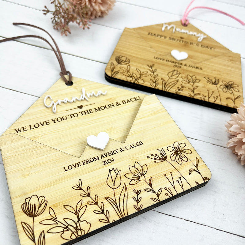 Mother's Day Personalised Bamboo Envelope