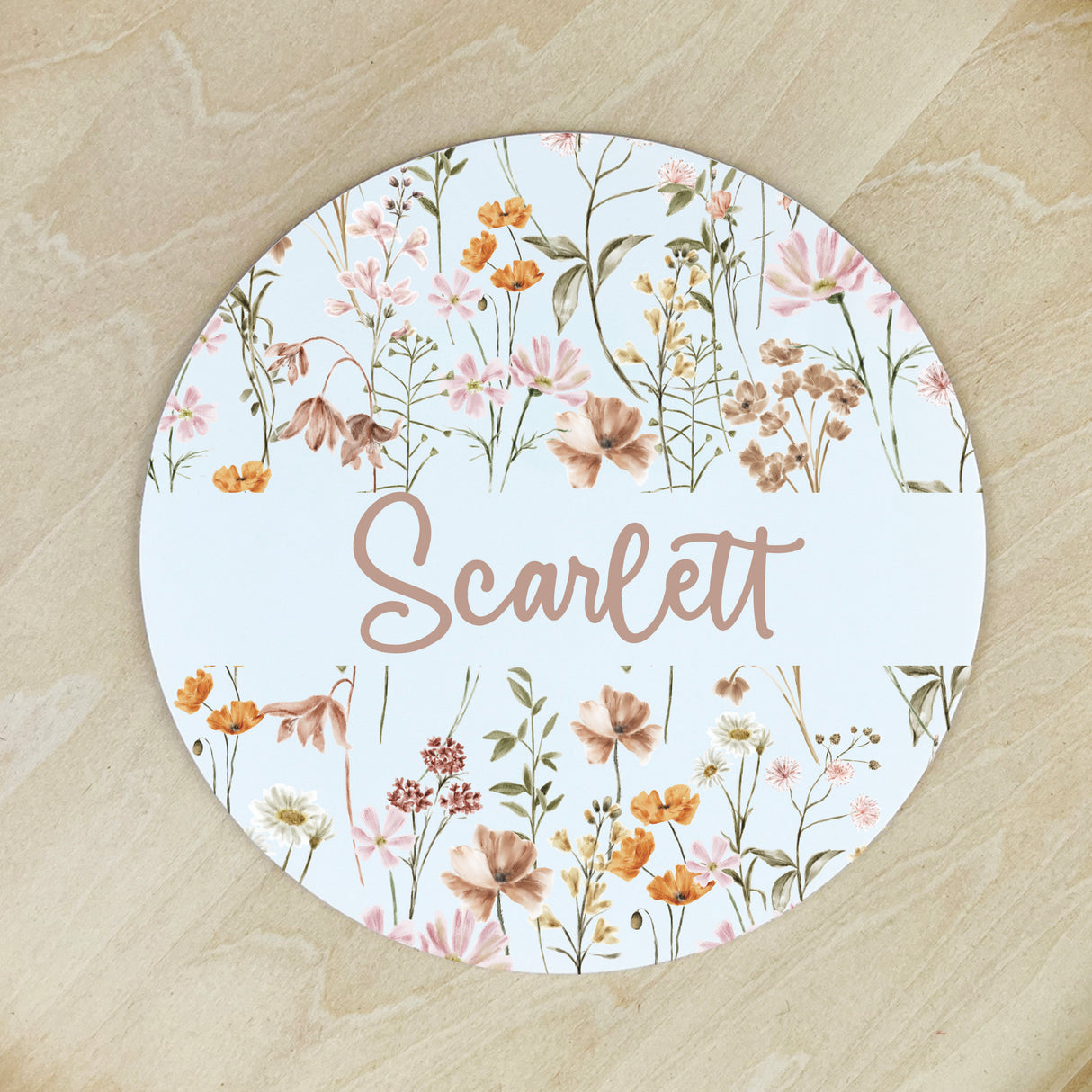 Wildflowers Name Plaque (3 sizes)