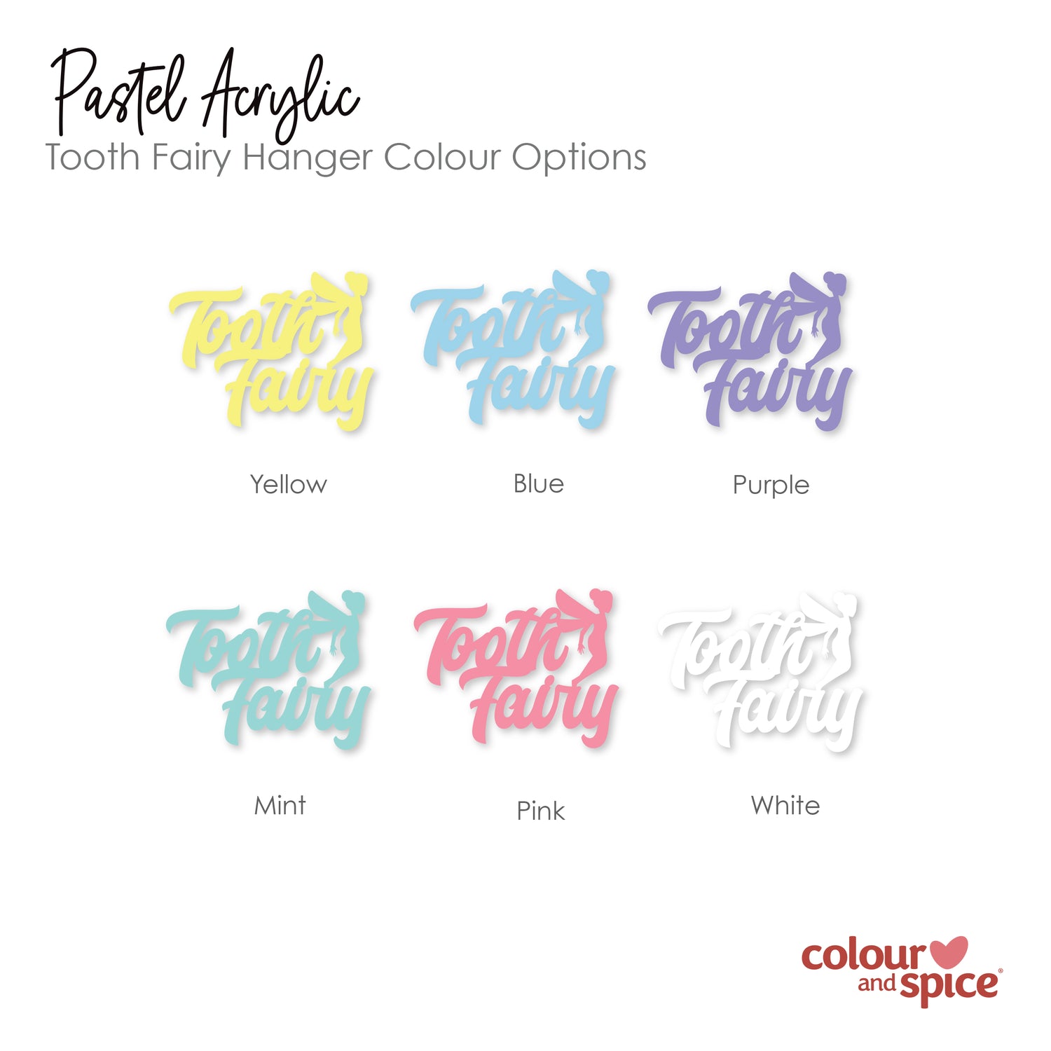 Personalised Tooth Fairy Hanger (6 colour options)