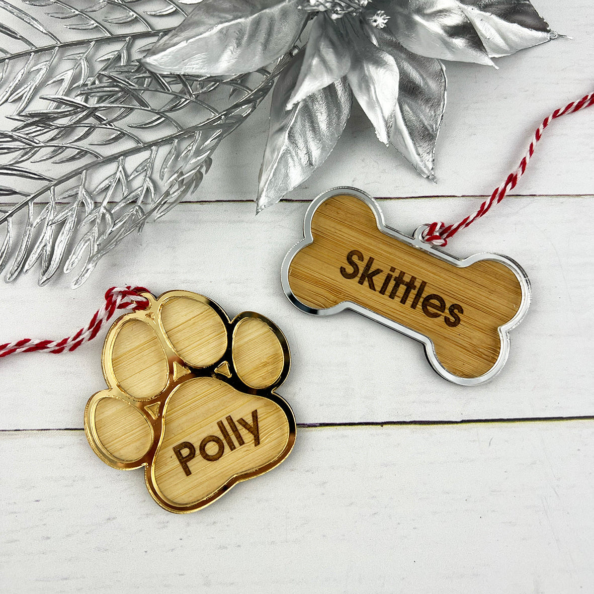Personalised Pet Name Ornament (2 designs)