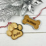Personalised Pet Name Ornament (2 designs)