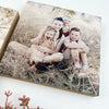 Set of 2 Personalised Square & Rectangle Wooden Photo Block