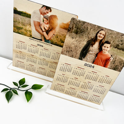 Personalised Photo Calendar (with stand or magnets)