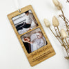 Personalised Bamboo Photo Hanger (2 photos)