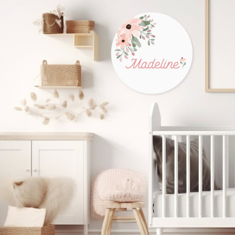 Pink Petals Name Plaque (3 sizes)